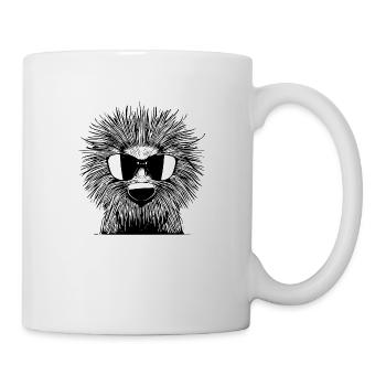 Porcupine Lunettes de soleil Animaux mignons Nature animale 3 - Mug blanc - blanc - Droite