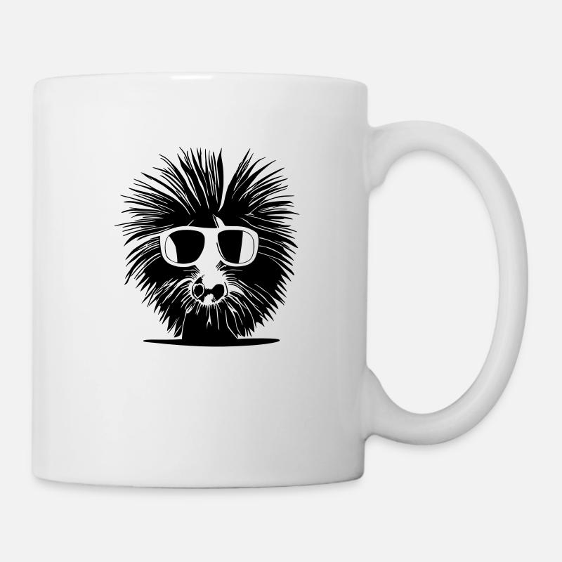 Stachelschwein Sonnenbrille süß Tiere Tier Vektor - Tasse - Weiß