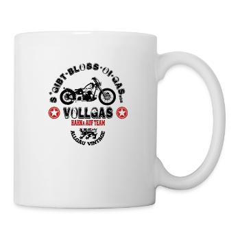 Vollgas - Tasse - Weiß - Rechts