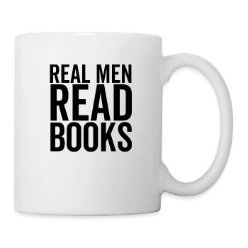 Echte Männer lesen Bücher - Tasse - Weiß - Rechts