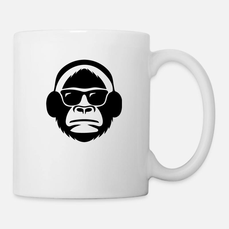 DJ Monkey - Mug - white