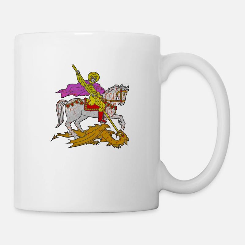Michael Erzengel Heiliger Christlicher Engel Heiliger Heiliger Snkt - Tasse - Weiß