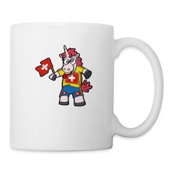 Licorne folle suisse - Mug blanc - blanc - Droite