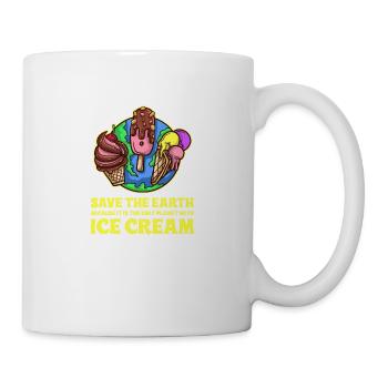 Save the Earth, Ice Cream! - Mug - white - Right