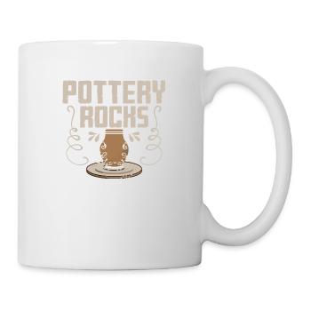 Pottery Rocks Pot Maker Artiste céramiste - Mug blanc - blanc - Droite