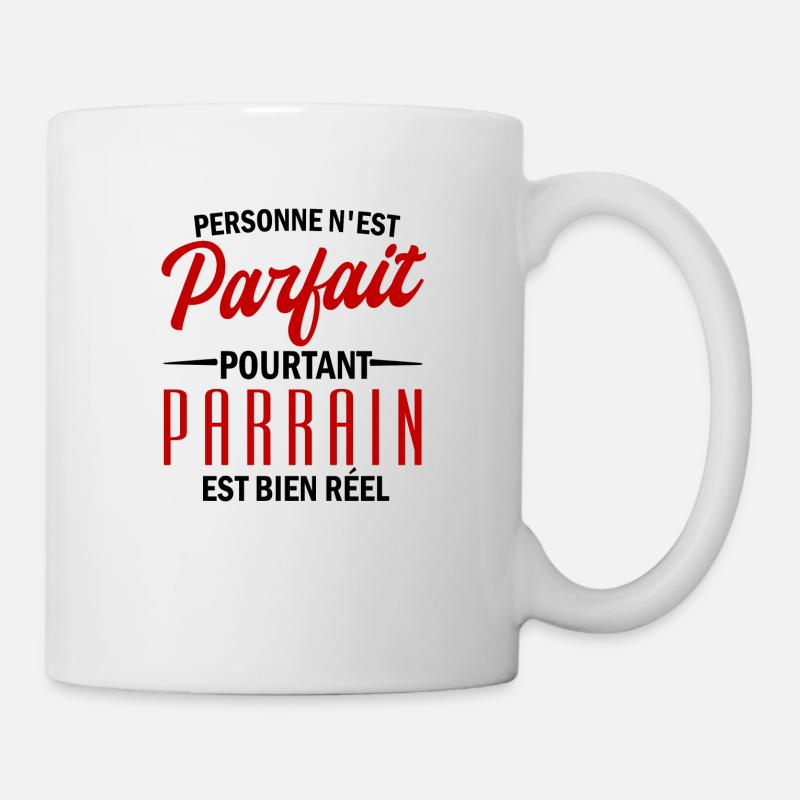 mon parrain est parfait - Mug blanc - blanc