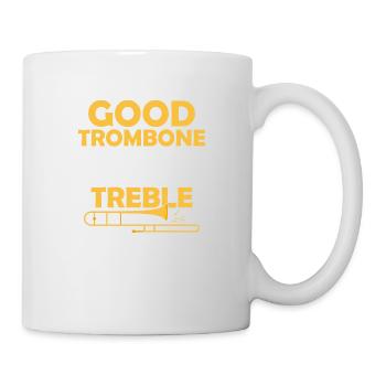 Good Trombone Players Stay Out Of Treble Trombonis - Mug - white - Right