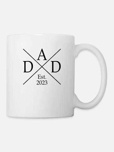 Dad Est 2023 - Tasse - Weiß