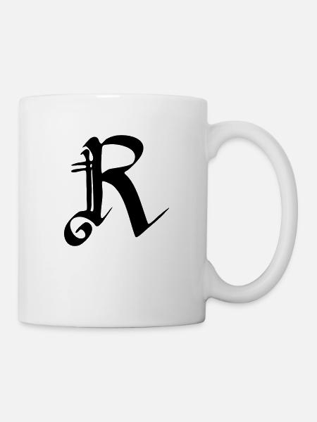 R - Tasse - Weiß