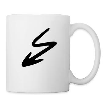 Arrow drawing sketch black - Mug - white - Right