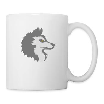 Alpha Wolf Cool Design - Tasse - Weiß - Rechts