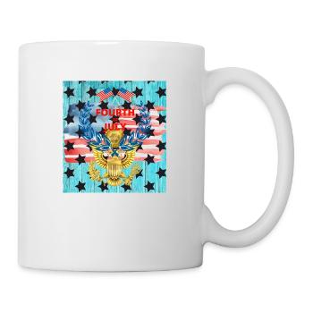 USA, stars and belts - Mug - white - Right