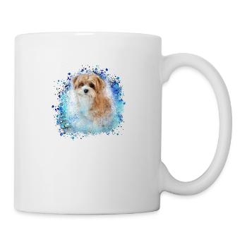 Havanese,Bolognese,Maltese,Dog,Graffiti, - Mug - white - Right