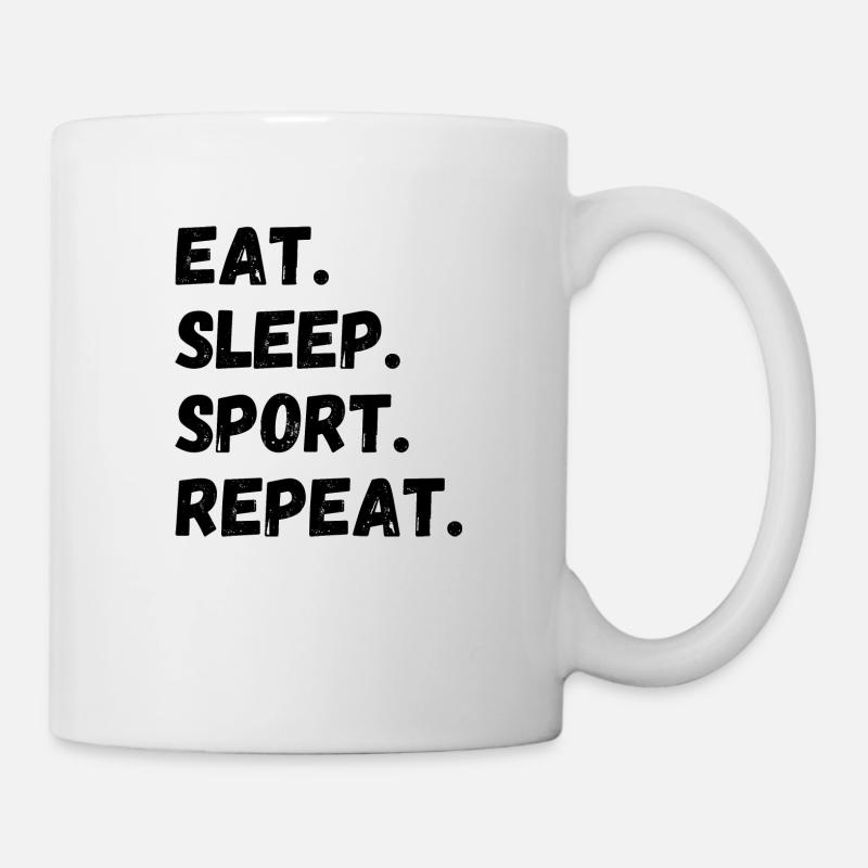 Eat Sleep Sport Repeat - Mug - white