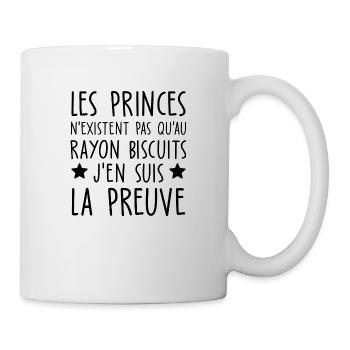 je suis un prince / cadeau humour homme - Mug blanc - blanc - Droite