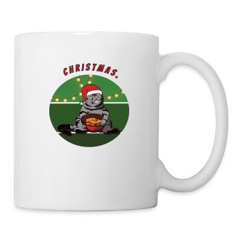 Cat with cookies Christmas Christmas - Mug - white - Right