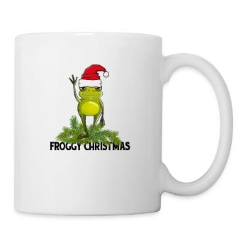 Frog "froggy christmas" Christmas frog x-mas - Mug - white - Right