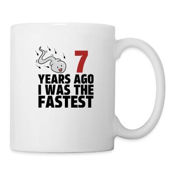 7 Years Ago I Was The Fastest - Mug - white - Right