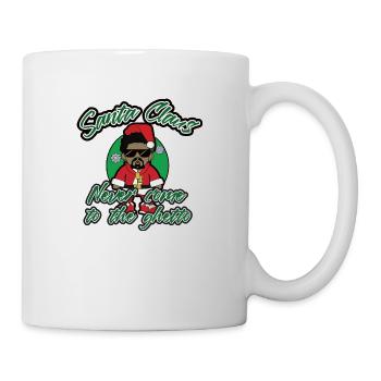 Santa Claus never come to the ghetto - Tasse - Weiß - Rechts