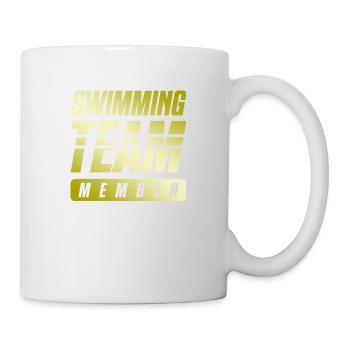 Équipe de natation - Mug blanc - blanc - Droite