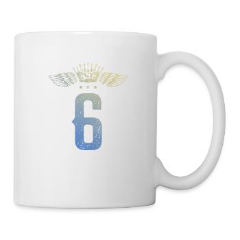 6 Couronne numérique - Mug blanc - blanc - Droite