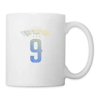 9 Zahl Krone - Tasse - Weiß - Rechts