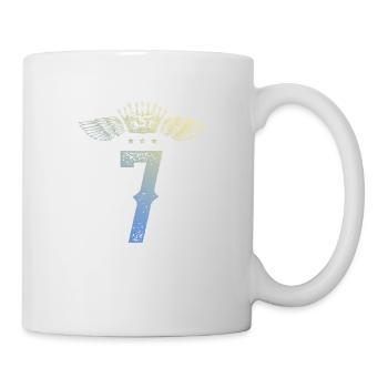 7 Couronne numérique - Mug blanc - blanc - Droite