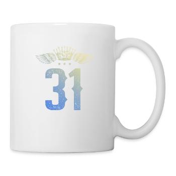 31 Couronne numérique - Mug blanc - blanc - Droite