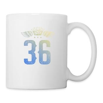36 Couronne numérique - Mug blanc - blanc - Droite