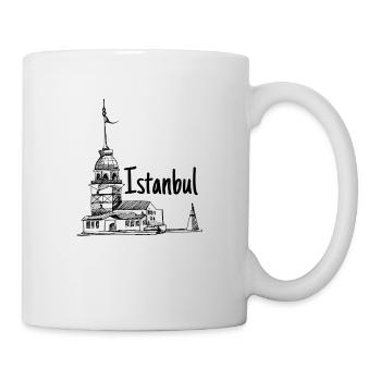 Istanbul La plus belle ville du monde en Turquie / Kiz Kulesi - Mug blanc - blanc - Droite