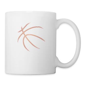 Basket-ball - Mug blanc - blanc - Droite
