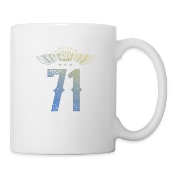 71 Couronne numérique - Mug blanc - blanc - Droite