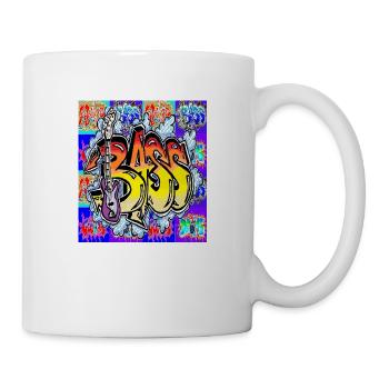 bass graffiti 33 - Mug - white - Right