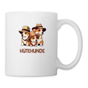 Hütehunde Hunde mit Hüten - Tasse - Weiß - Rechts