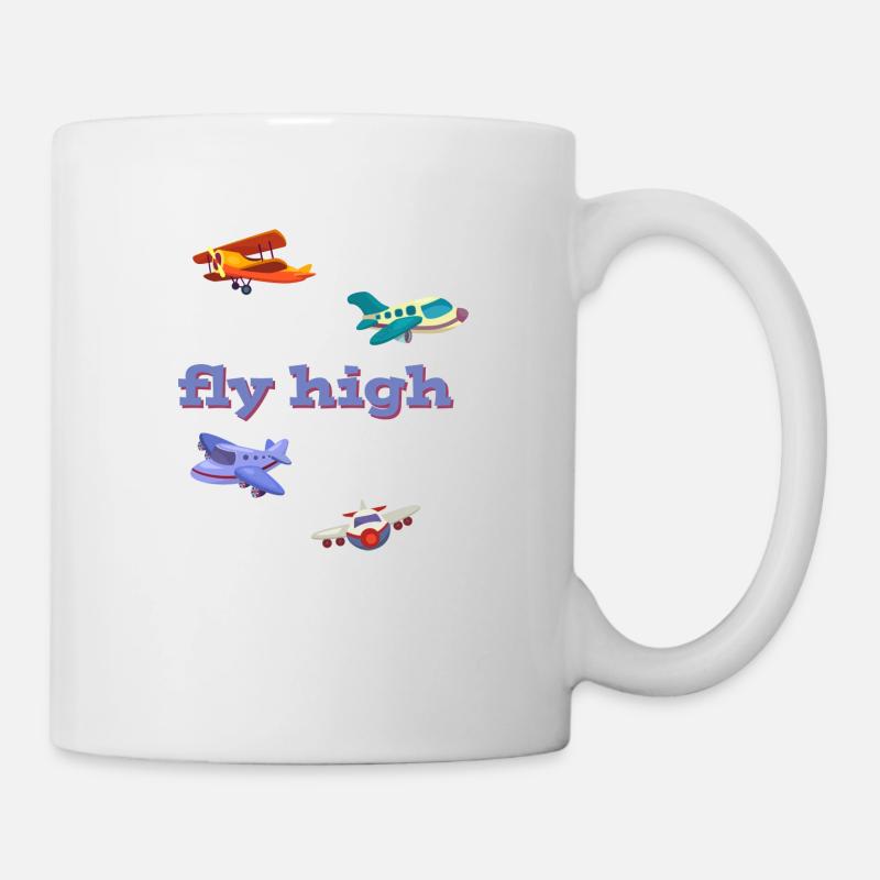 fly high - Tasse - Weiß