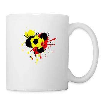Fußball Soccer - Tasse - Weiß - Rechts