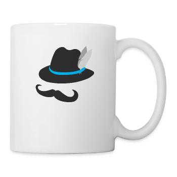 Bayrisch minimalitsch - Tasse - Weiß - Rechts