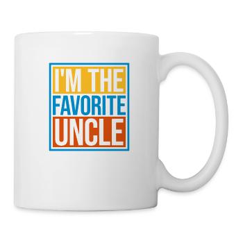 im the favorite uncle - Tasse - Weiß - Rechts