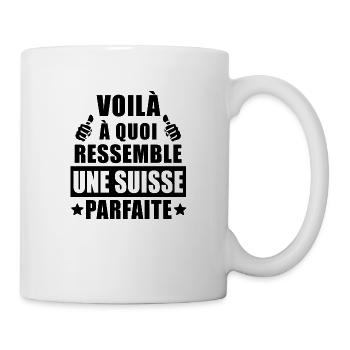 suisse parfaite / cadeau femme suisse - Mug blanc - blanc - Droite