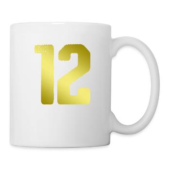 Maillot 12 Numéro - Mug blanc - blanc - Droite