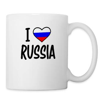 i love russia - Tasse - Weiß - Rechts