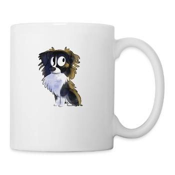 Chibi Berger Australien - Noir - Mug blanc - blanc - Droite