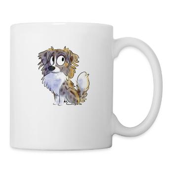 Chibi Australian Shepherd - Red Merle - Mug - white - Right