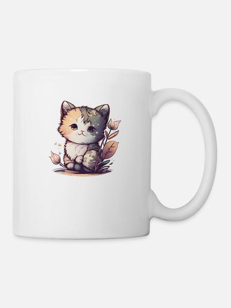 Adorable Cute Kitten - Mug - white