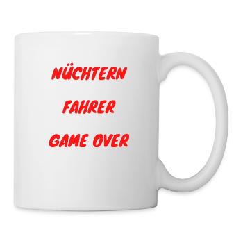Nüchtern und Fahrer - Tasse - Weiß - Rechts