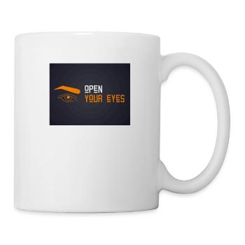 OPEN YOUR EYES - Tasse - Weiß - Rechts