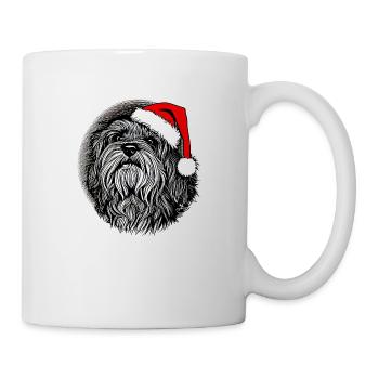 Weihnachten Hund süß lustig Hunde Tier Welpe 7 - Tasse - Weiß - Rechts