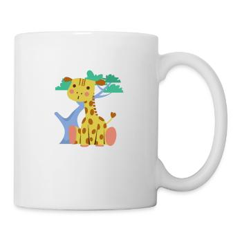 Giraffe - Tasse - Weiß - Rechts