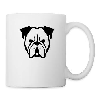 Bulldog Puppy Dog Pooch Vector 1 - Mug - white - Right