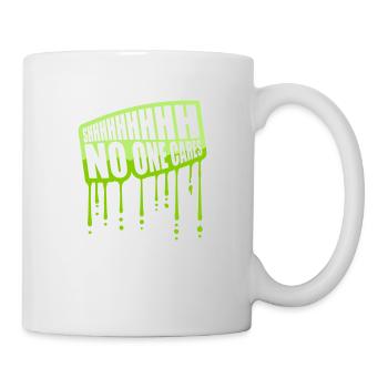 shhh no one cares - Mug - white - Right